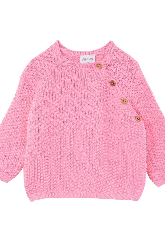 Pink Baby Knit Cardigan