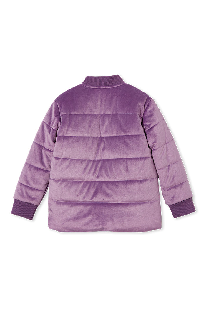 LILAC VELVET BOMBER