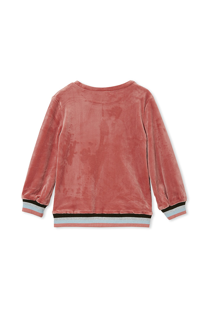 VELOUR TIPPING SWEAT