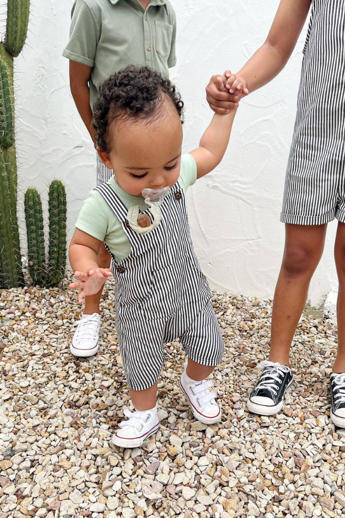Baby hotsell striped overalls
